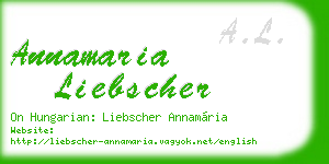 annamaria liebscher business card